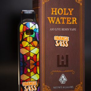 HOLY WATER X TERPWOODS ORANGE SASS 1G AIO LIVE RESIN VAPE