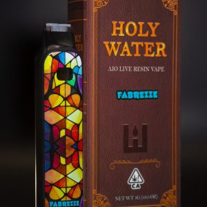 HOLY WATER X TERPWOODS FABREZZE 1G AIO LIVE RESIN VAPE